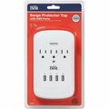 All-Source 3-Outlet/4-USB 1200J White Plug-In Surge Protector LA-9A-4